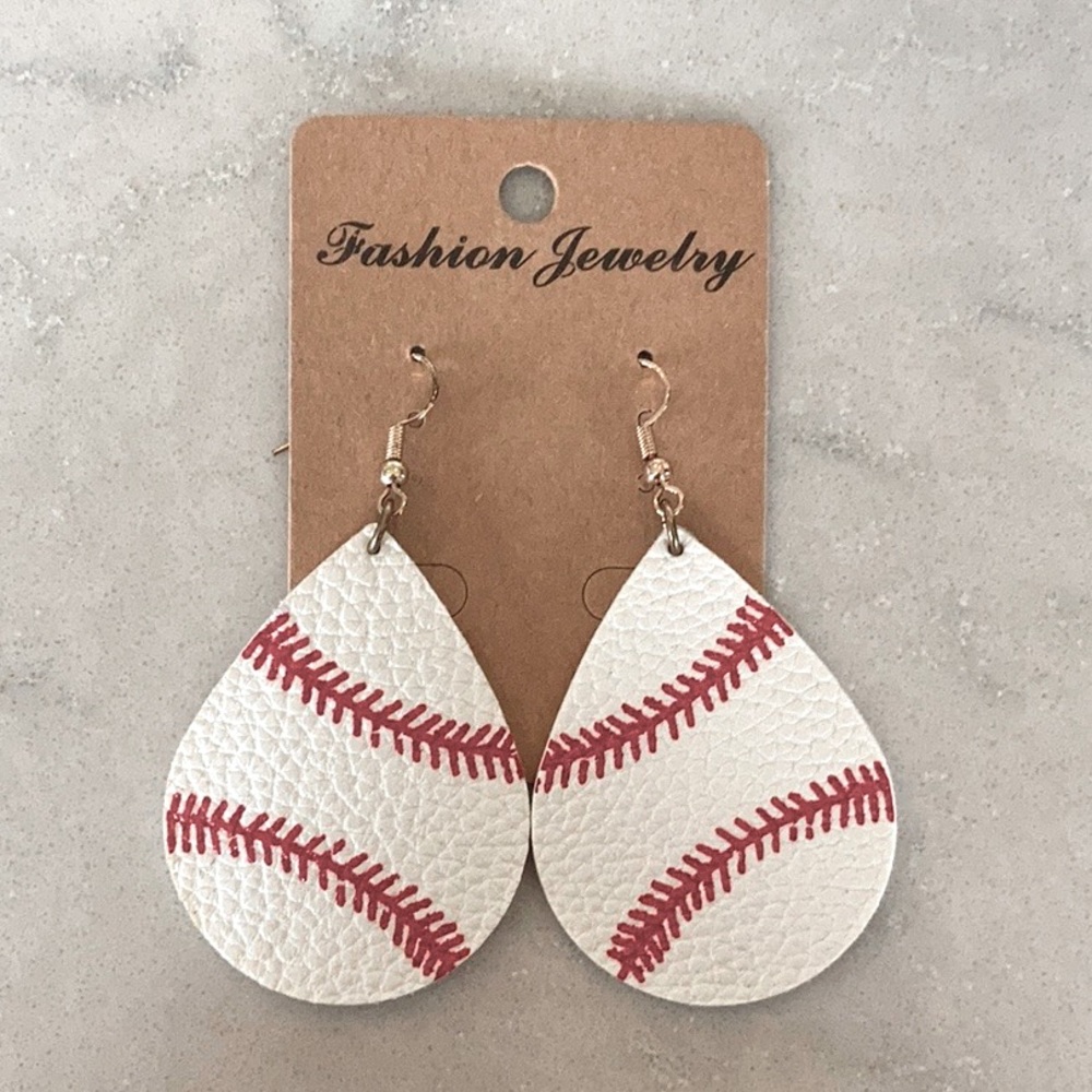 Baseball earrings (one sided)